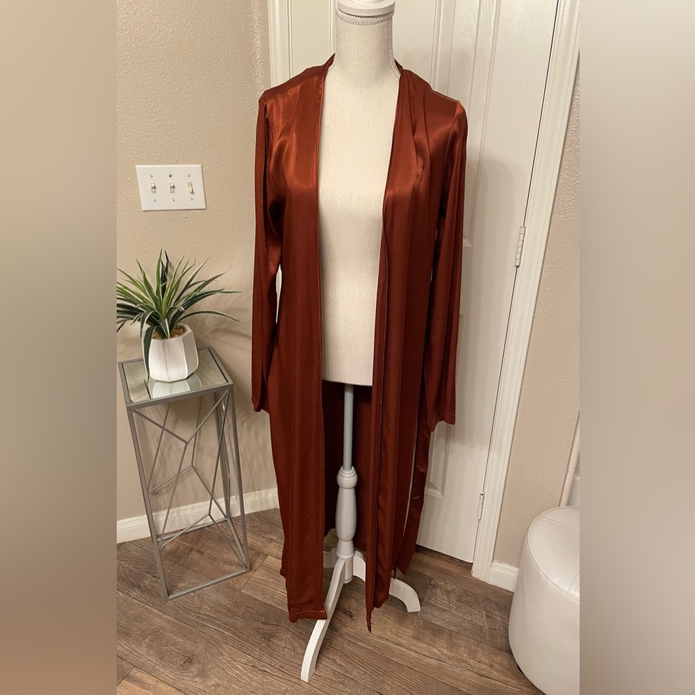 Women’s Faux Silk Duster